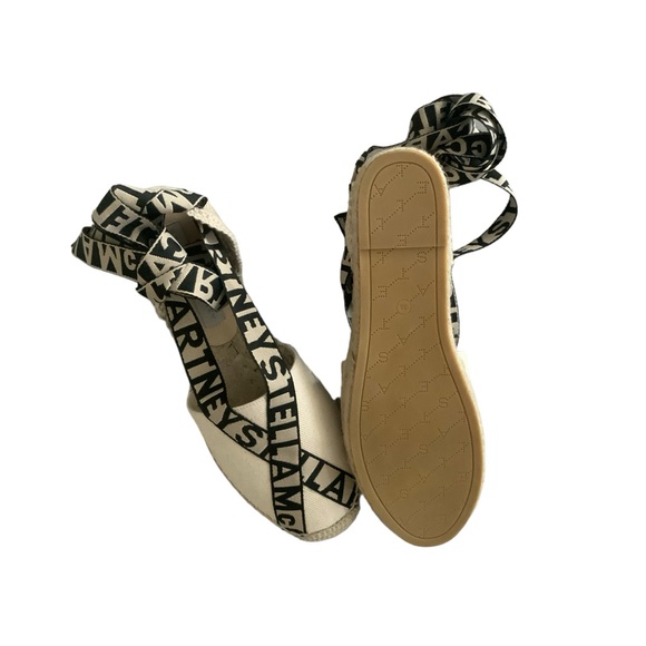 NWOB Stella McCartney Gaia Logo Espadrille Flats Size 38 $595 - Picture 5 of 5